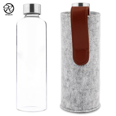 Custom felt bottle cover sturdy sleeve convenient to carry